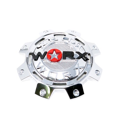WRX-8899F / Worx Alloy 8-Lug Chrome Dually Front Bolt On Center Cap 1