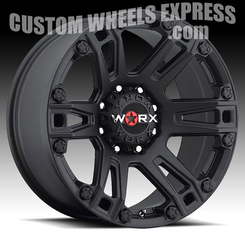 Worx Alloy 803 Beast Satin Black Custom Rims Wheels 2
