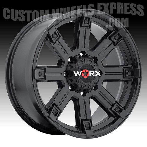 Worx Alloy 806 Triton Satin Black Custom Wheels Rims 2
