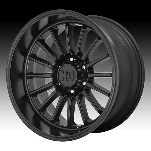 XD Series XD857 Whiplash Satin Black Custom Truck Wheels Rims 1