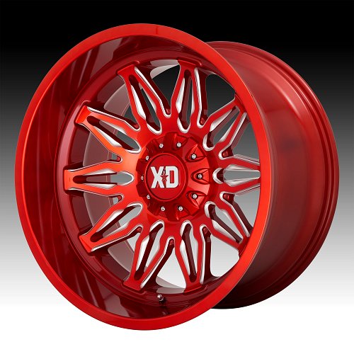XD Series XD859 Gunner Candy Red Milled Custom Truck Wheels Rims 1