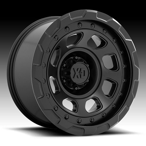 XD Series XD861 Storm Satin Black Custom Truck Wheels Rims 1