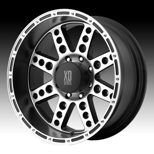 XD Series XD766 766 Diesel Matte Black Machined Face Custom Rims Wheels 1