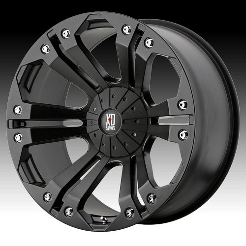 XD Series XD778 Monster Matte Black Custom Wheels Rims 1