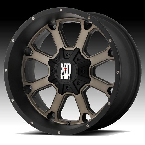 XD Series XD825 Buck 25 Machined Black Tint Custom Wheels Rims 1