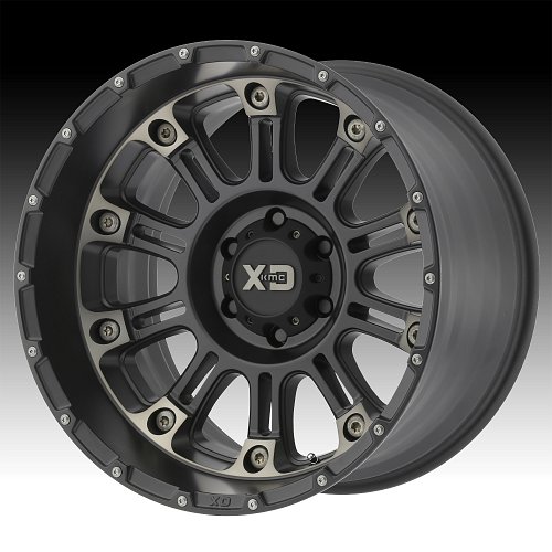 XD Series XD829 Hoss II Black Machined Custom Wheels Rims 1