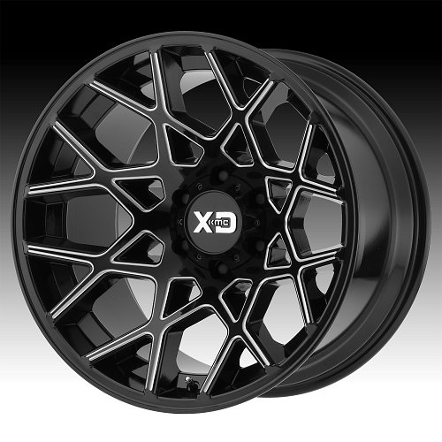 XD Series XD831 Chopstix Gloss Black Milled Custom Wheels Rims 1