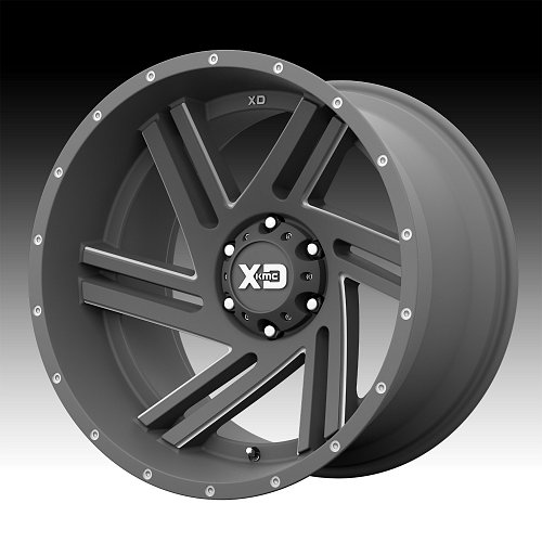 XD Series XD835 Swipe Satin Gray Milled Custom Wheels Rims 1